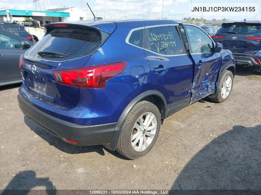 2019 Nissan Qashqai VIN: JN1BJ1CP3KW234155 Lot: 12098231