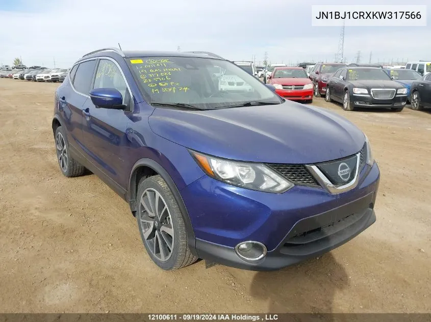 JN1BJ1CRXKW317566 2019 Nissan Qashqai