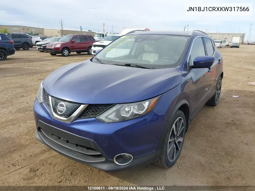 2019 Nissan Qashqai VIN: JN1BJ1CRXKW317566 Lot: 12100611