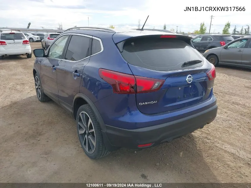 JN1BJ1CRXKW317566 2019 Nissan Qashqai