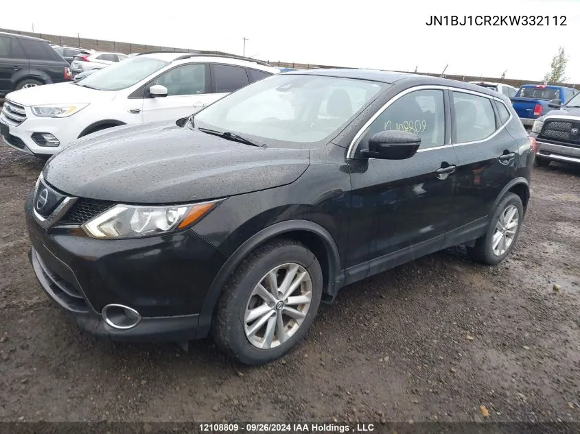 2019 Nissan Qashqai VIN: JN1BJ1CR2KW332112 Lot: 12108809