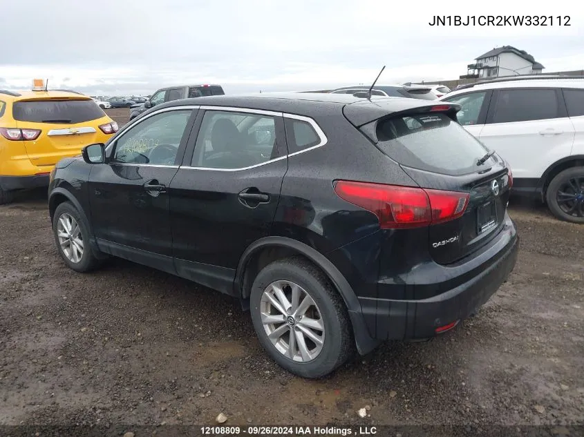 2019 Nissan Qashqai VIN: JN1BJ1CR2KW332112 Lot: 12108809