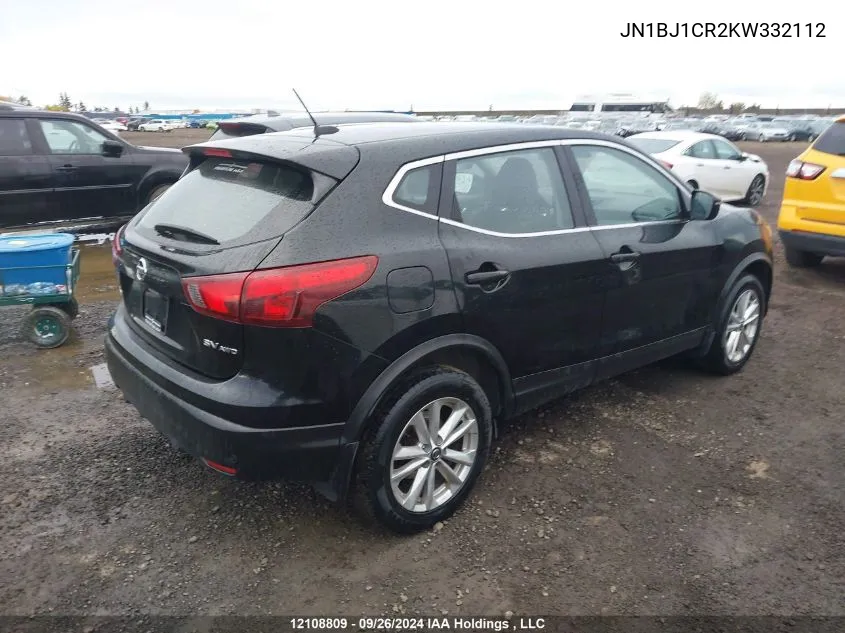 2019 Nissan Qashqai VIN: JN1BJ1CR2KW332112 Lot: 12108809