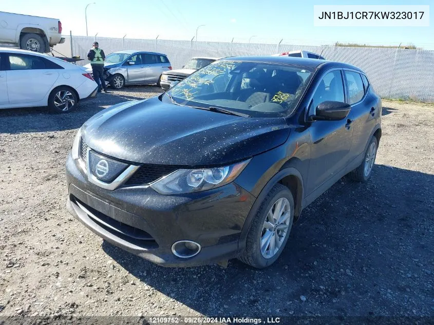 2019 Nissan Qashqai VIN: JN1BJ1CR7KW323017 Lot: 12109752