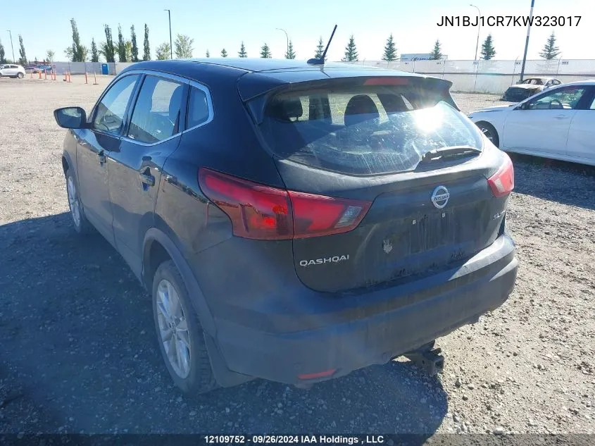 2019 Nissan Qashqai VIN: JN1BJ1CR7KW323017 Lot: 12109752