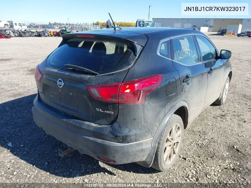 2019 Nissan Qashqai VIN: JN1BJ1CR7KW323017 Lot: 12109752