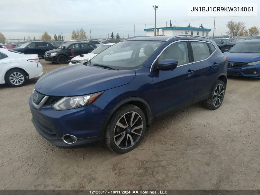 2019 Nissan Qashqai VIN: JN1BJ1CR9KW314061 Lot: 12123017