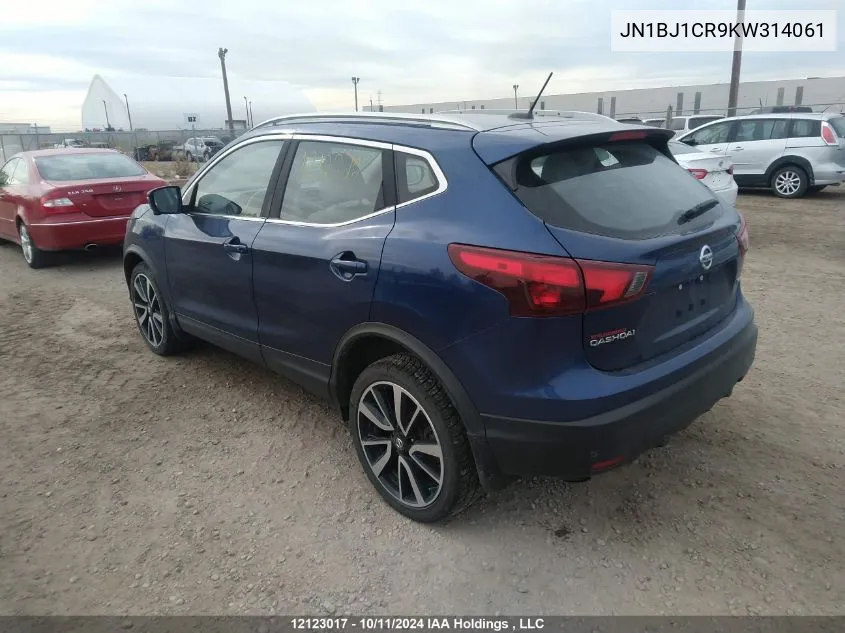 2019 Nissan Qashqai VIN: JN1BJ1CR9KW314061 Lot: 12123017