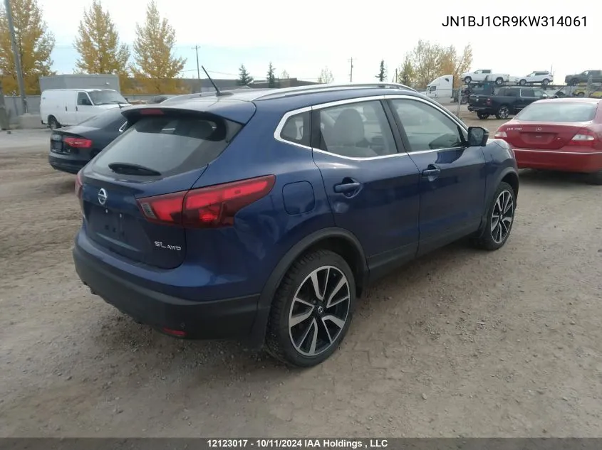 2019 Nissan Qashqai VIN: JN1BJ1CR9KW314061 Lot: 12123017