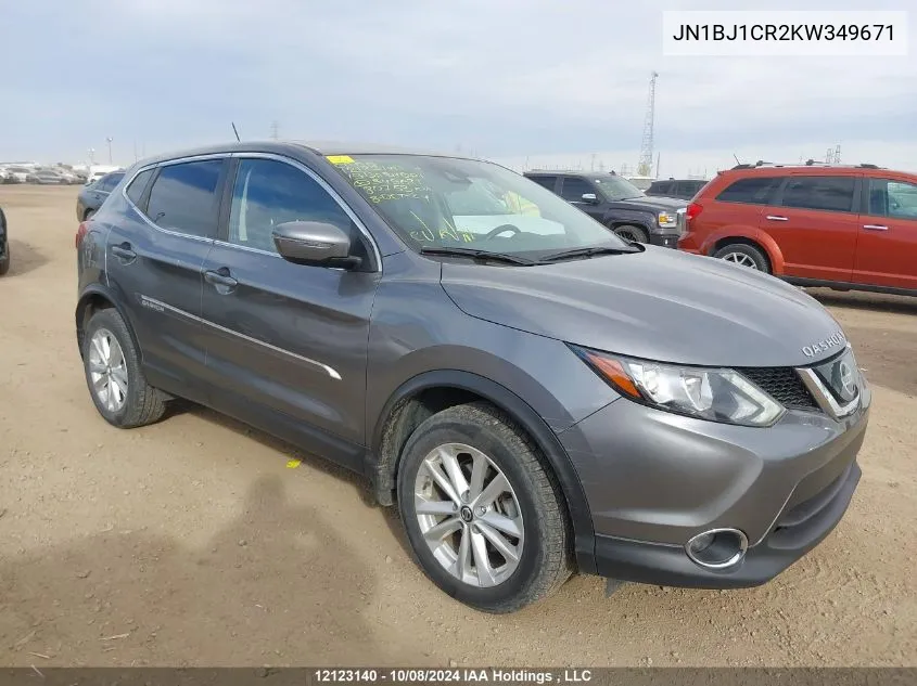 2019 Nissan Qashqai VIN: JN1BJ1CR2KW349671 Lot: 12123140