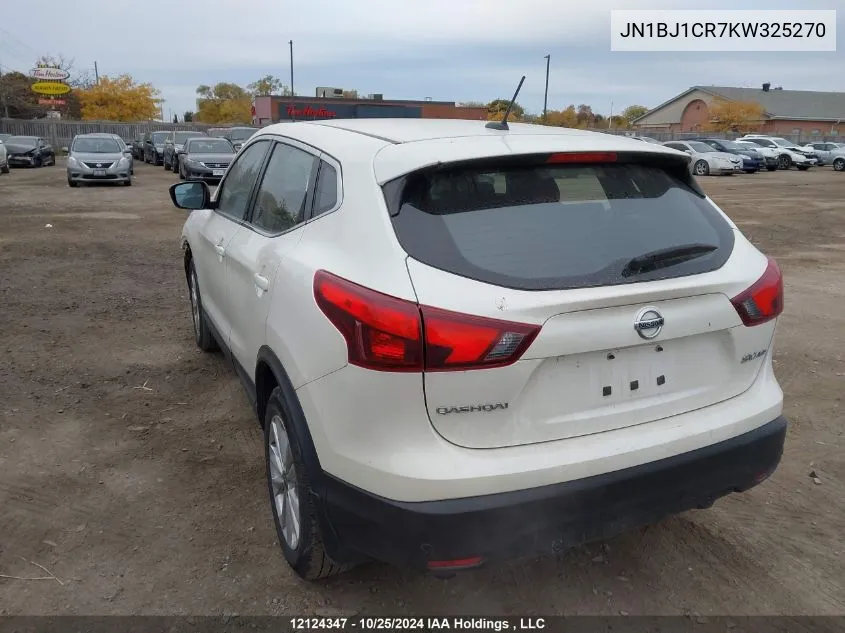 2019 Nissan Qashqai VIN: JN1BJ1CR7KW325270 Lot: 12124347