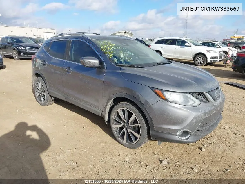 2019 Nissan Qashqai VIN: JN1BJ1CR1KW333669 Lot: 12131380