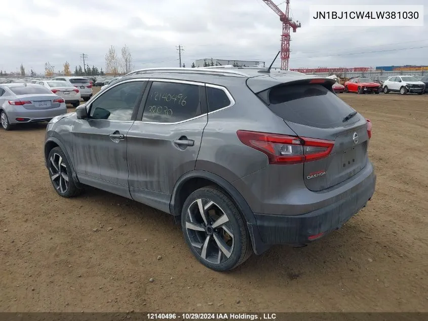 2020 Nissan Qashqai VIN: JN1BJ1CW4LW381030 Lot: 12140496