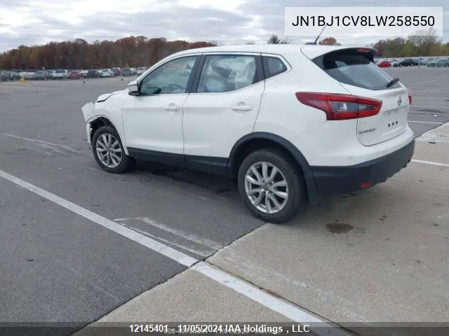 2020 Nissan Qashqai VIN: JN1BJ1CV8LW258550 Lot: 12145401