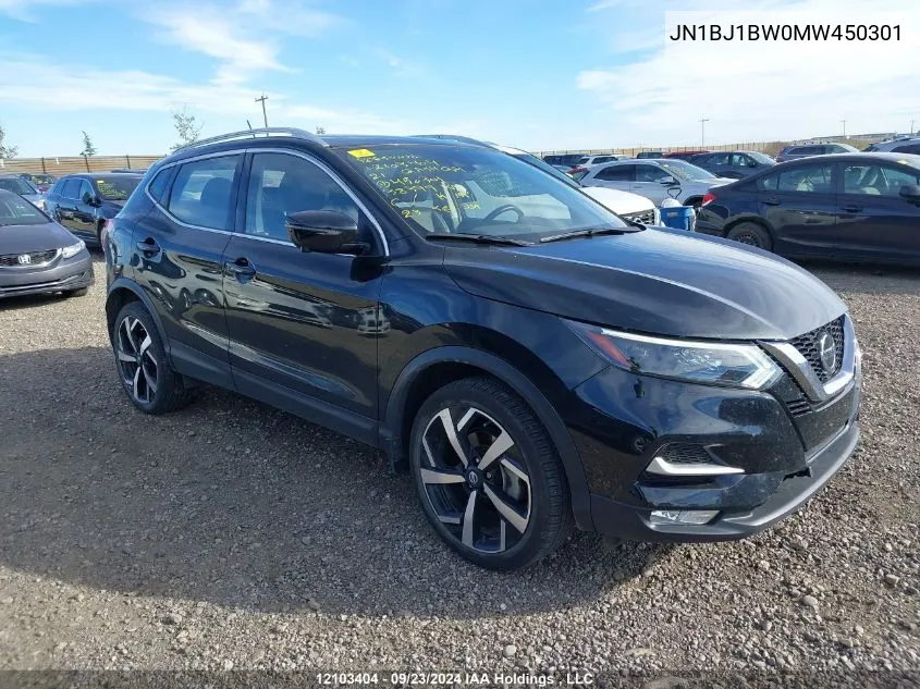 2021 Nissan Qashqai VIN: JN1BJ1BW0MW450301 Lot: 12103404