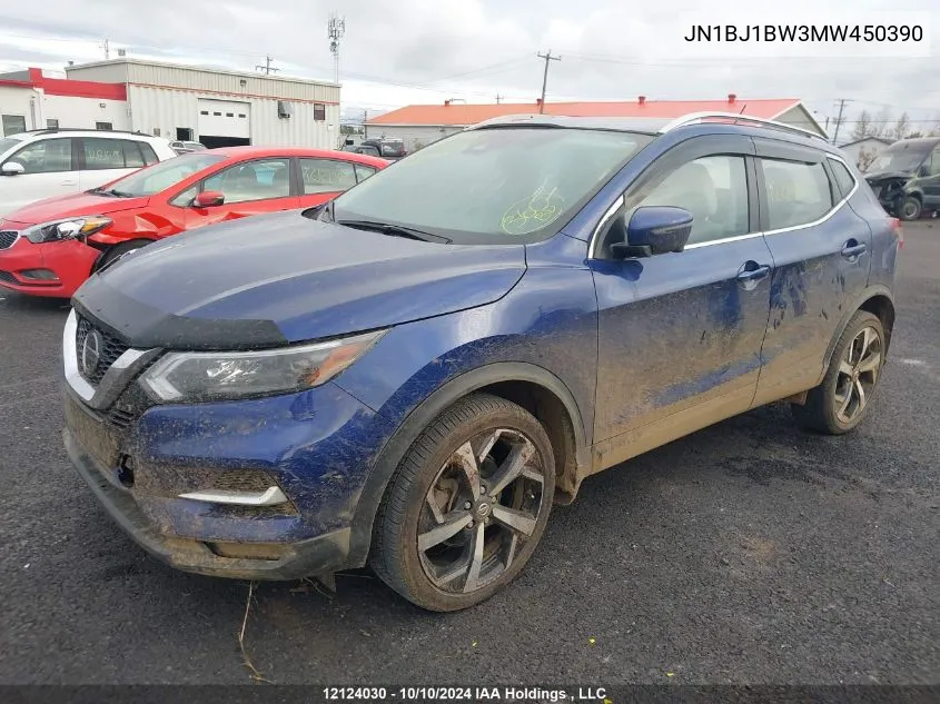 2021 Nissan Qashqai VIN: JN1BJ1BW3MW450390 Lot: 12124030