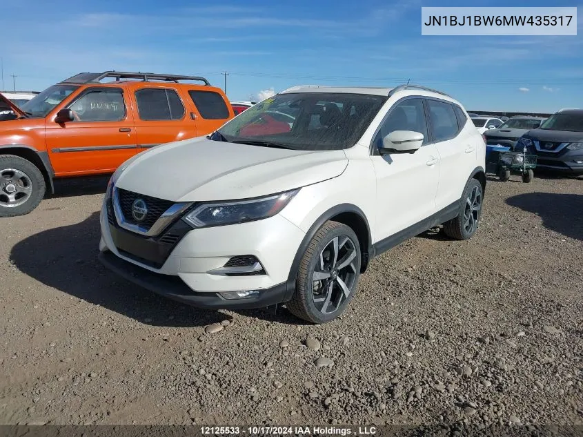 2021 Nissan Qashqai VIN: JN1BJ1BW6MW435317 Lot: 12125533