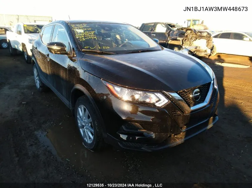 JN1BJ1AW3MW448673 2021 Nissan Qashqai