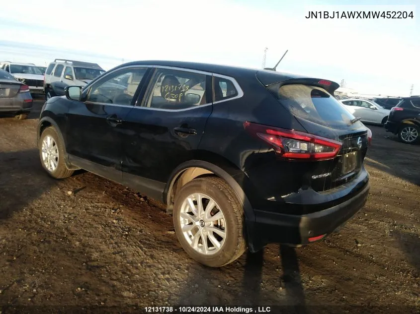 2021 Nissan Qashqai VIN: JN1BJ1AWXMW452204 Lot: 12131738