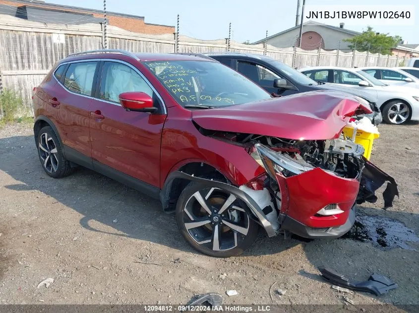 2023 Nissan Qashqai VIN: JN1BJ1BW8PW102640 Lot: 12094812