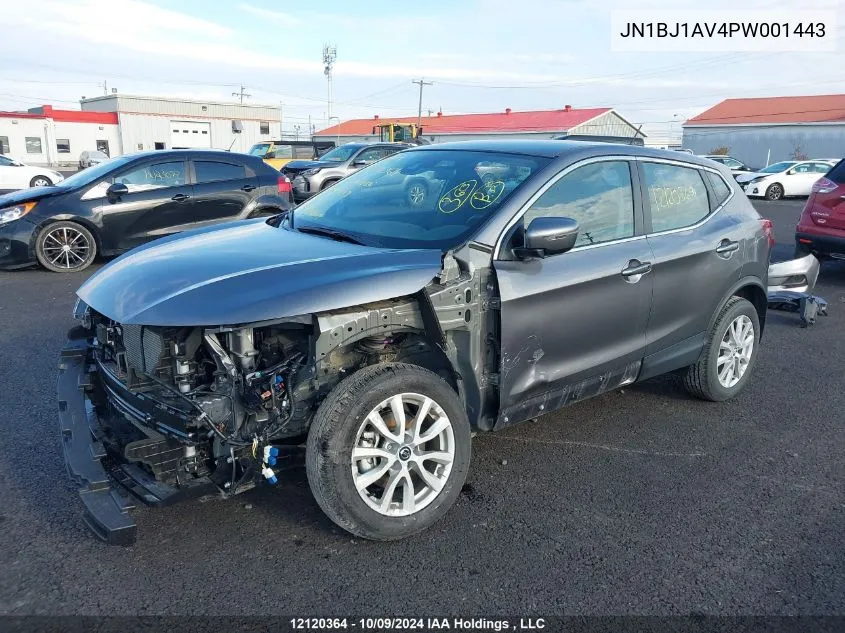 2023 Nissan Qashqai VIN: JN1BJ1AV4PW001443 Lot: 12120364