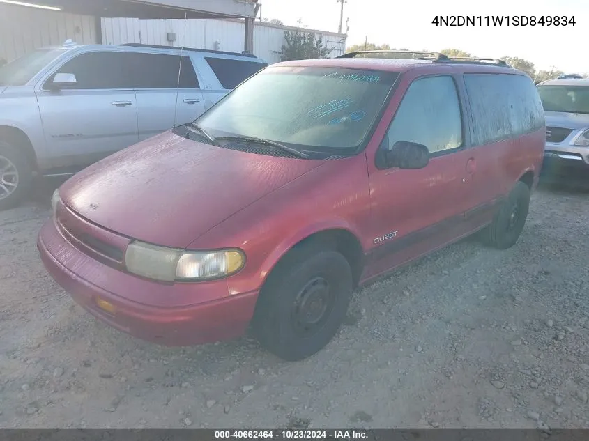 1995 Nissan Quest Xe/Gxe VIN: 4N2DN11W1SD849834 Lot: 40662464