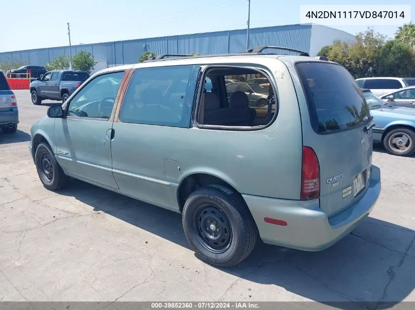 4N2DN1117VD847014 1997 Nissan Quest Gxe/Xe