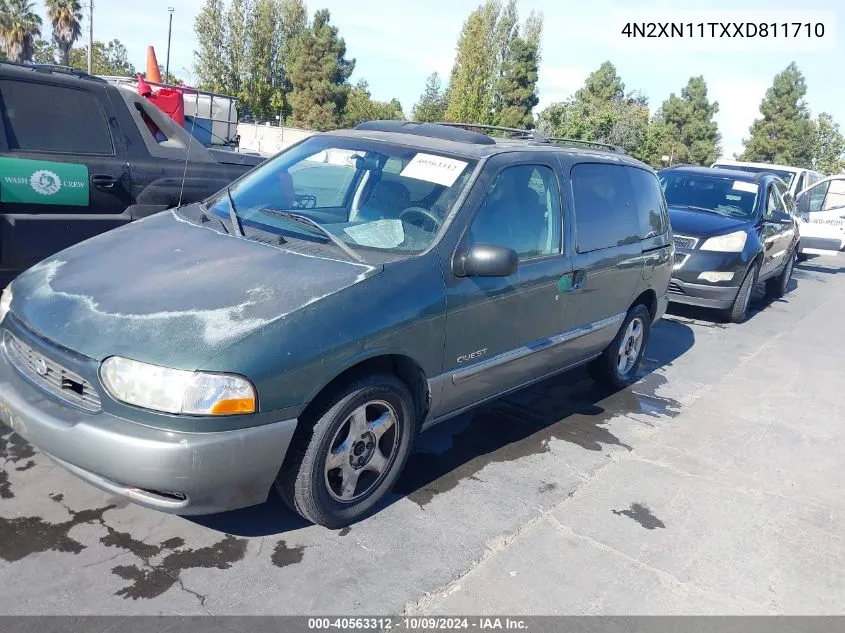 1999 Nissan Quest Gle/Gxe/Se VIN: 4N2XN11TXXD811710 Lot: 40563312