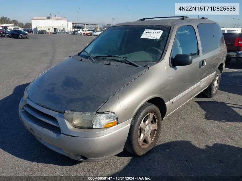 2001 Nissan Quest Gxe VIN: 4N2ZN15T71D825638 Lot: 40658147