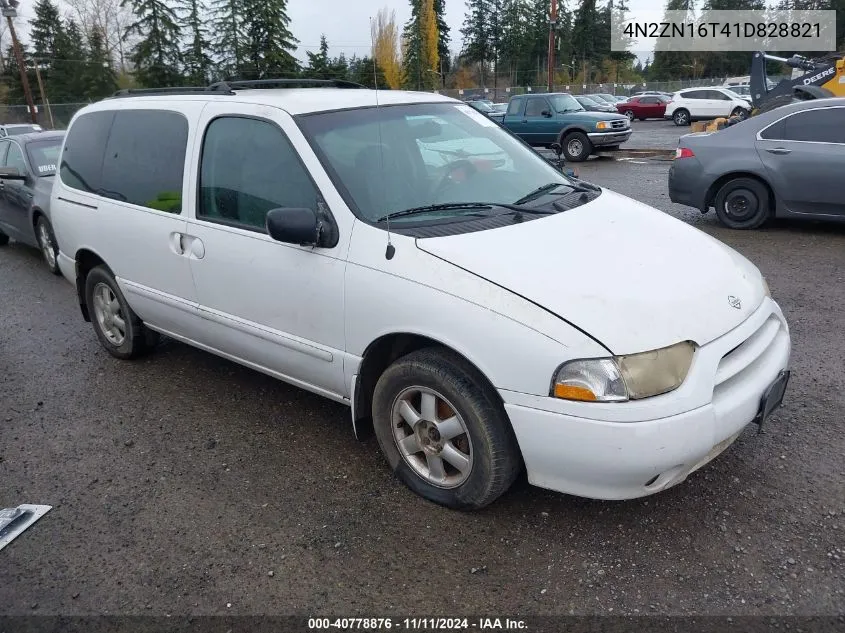 2001 Nissan Quest Se VIN: 4N2ZN16T41D828821 Lot: 40778876