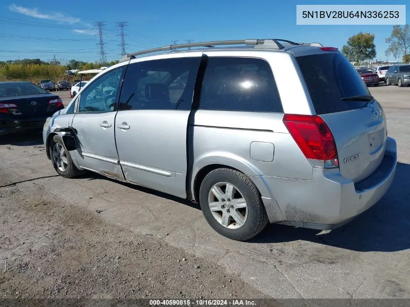 5N1BV28U64N336253 2004 Nissan Quest 3.5 Sl