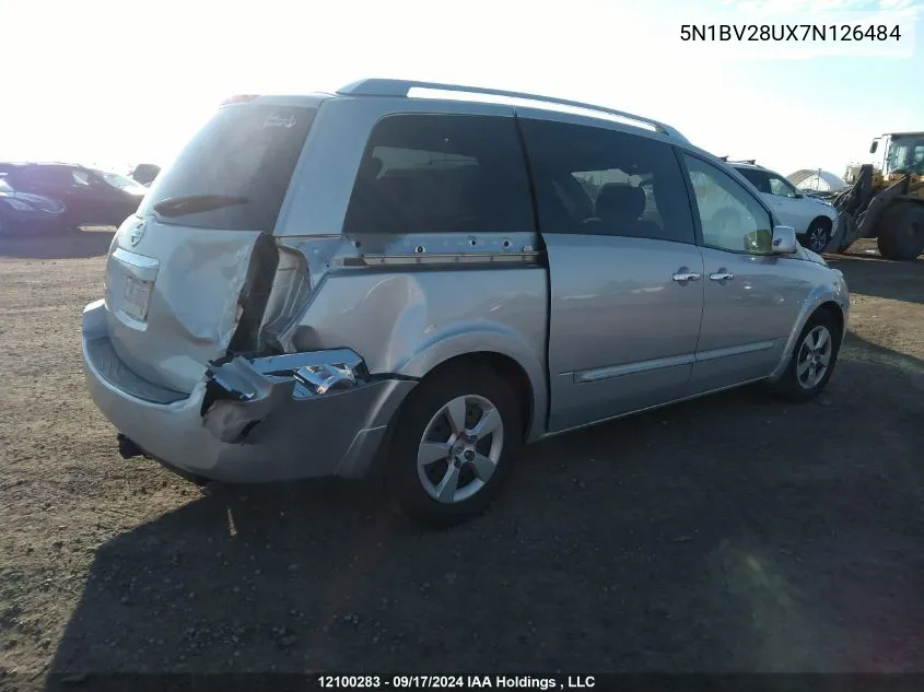 5N1BV28UX7N126484 2007 Nissan Quest 3.5 Sl