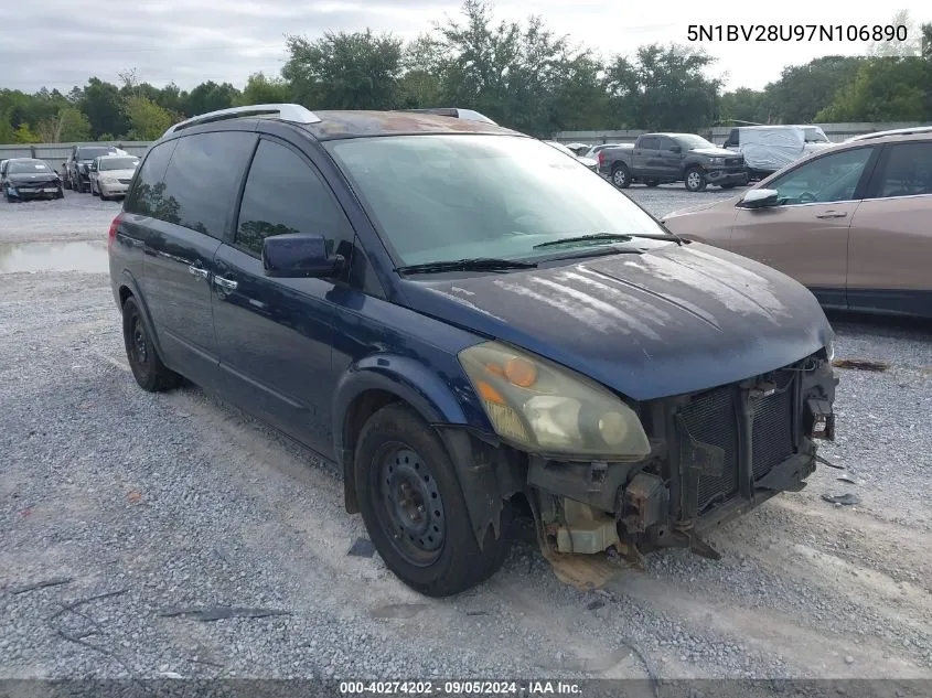 5N1BV28U97N106890 2007 Nissan Quest 3.5 S