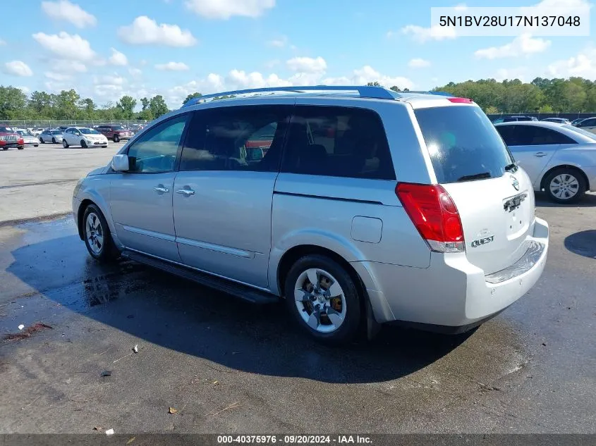 5N1BV28U17N137048 2007 Nissan Quest 3.5 S