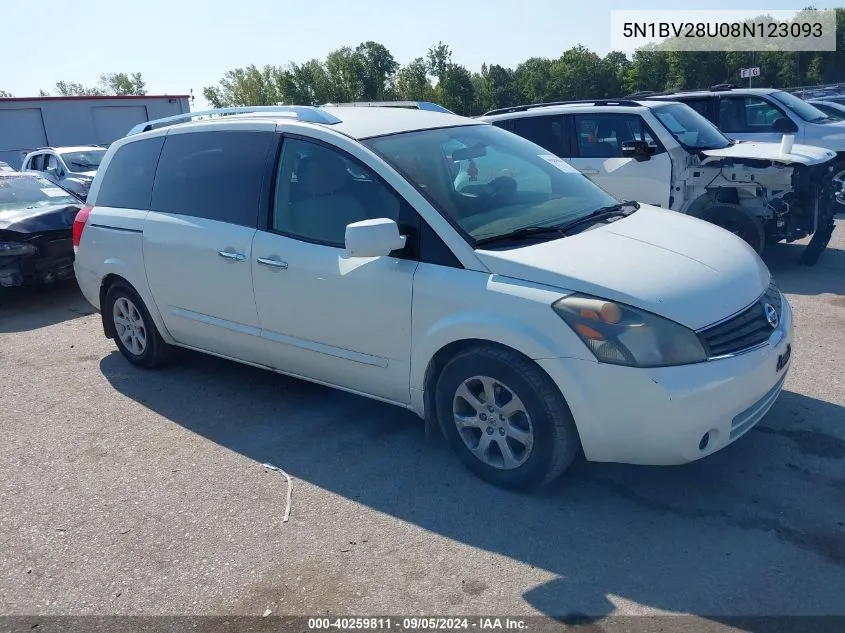 5N1BV28U08N123093 2008 Nissan Quest 3.5 S