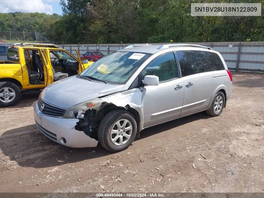 5N1BV28U18N122809 2008 Nissan Quest 3.5 S