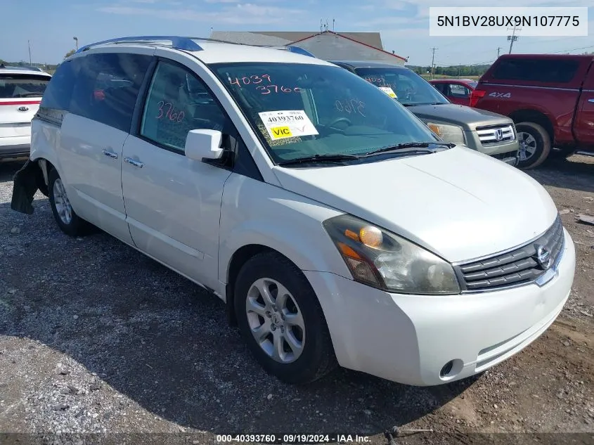 5N1BV28UX9N107775 2009 Nissan Quest 3.5 S