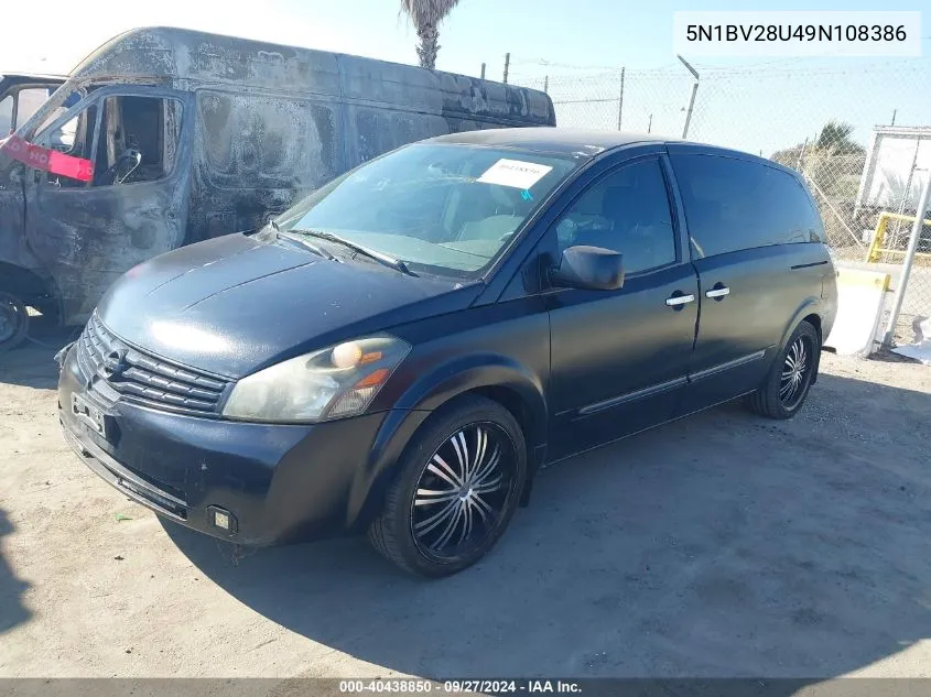 5N1BV28U49N108386 2009 Nissan Quest 3.5