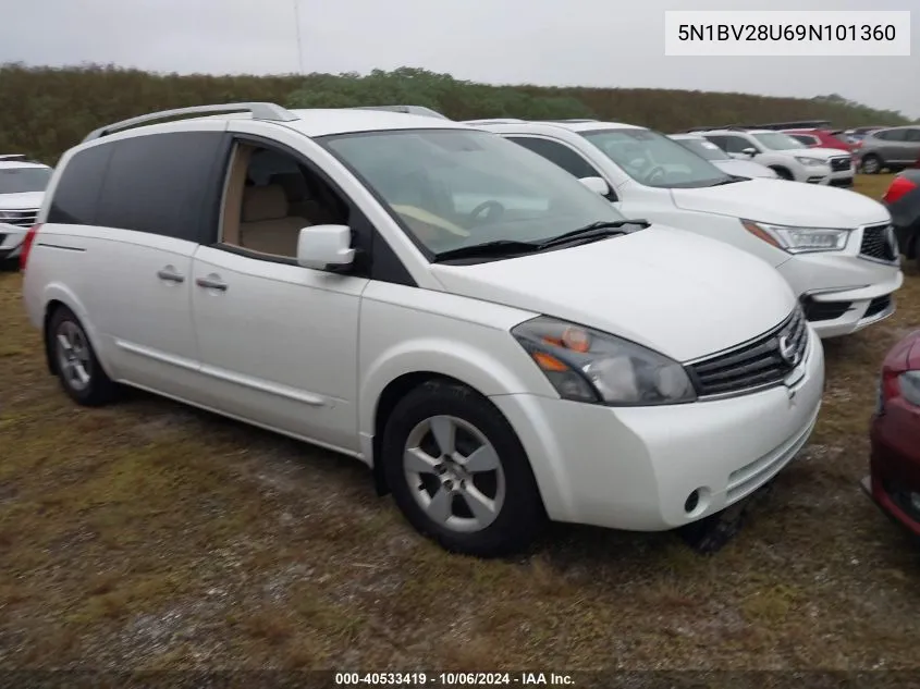 2009 Nissan Quest 3.5 S VIN: 5N1BV28U69N101360 Lot: 40533419