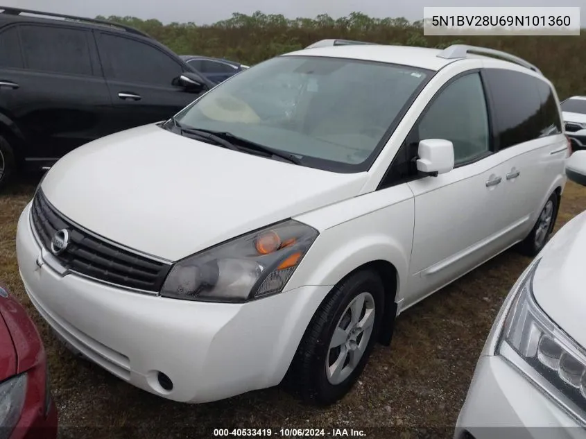 2009 Nissan Quest 3.5 S VIN: 5N1BV28U69N101360 Lot: 40533419