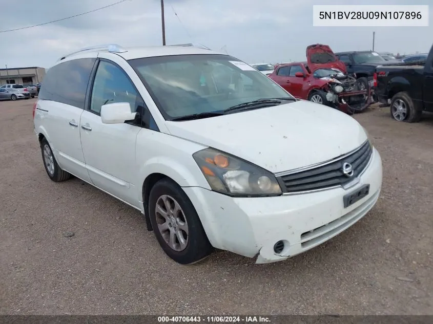 2009 Nissan Quest 3.5 Sl VIN: 5N1BV28U09N107896 Lot: 40706443