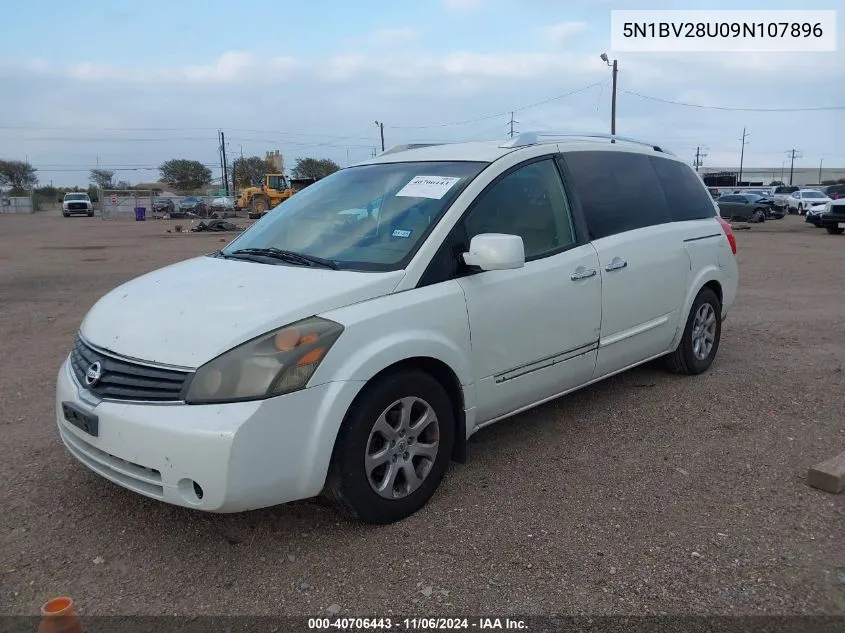 2009 Nissan Quest 3.5 Sl VIN: 5N1BV28U09N107896 Lot: 40706443