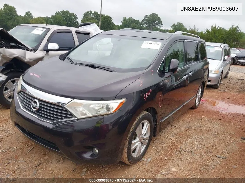 2011 Nissan Quest Le VIN: JN8AE2KP9B9003607 Lot: 39903070