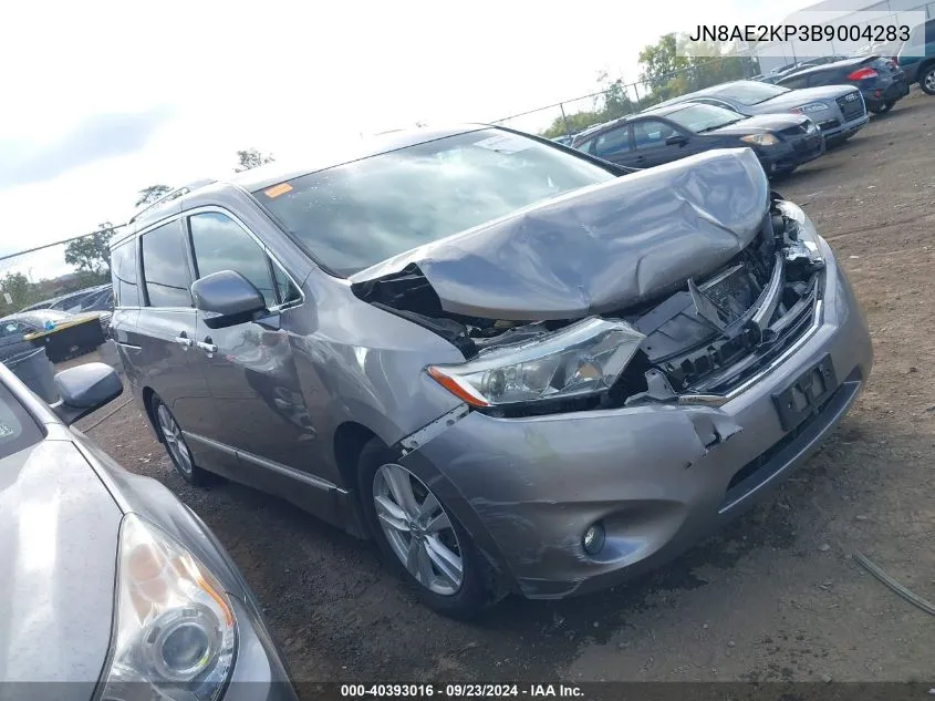 2011 Nissan Quest Le VIN: JN8AE2KP3B9004283 Lot: 40393016