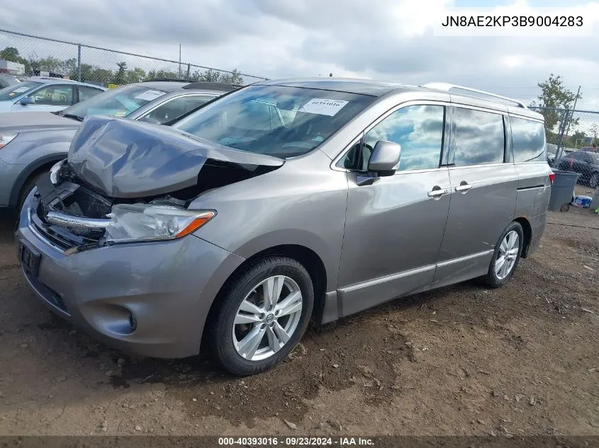 2011 Nissan Quest Le VIN: JN8AE2KP3B9004283 Lot: 40393016