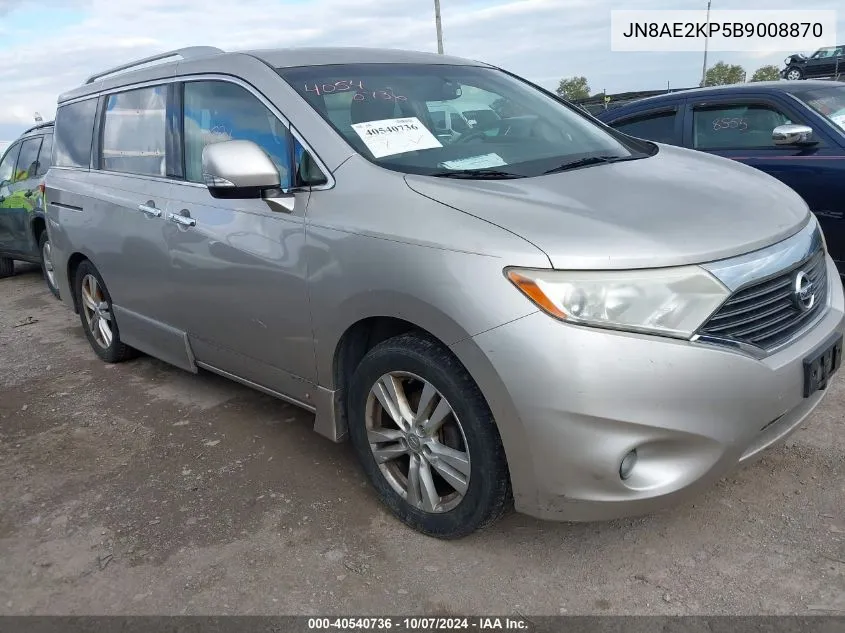 JN8AE2KP5B9008870 2011 Nissan Quest Sl