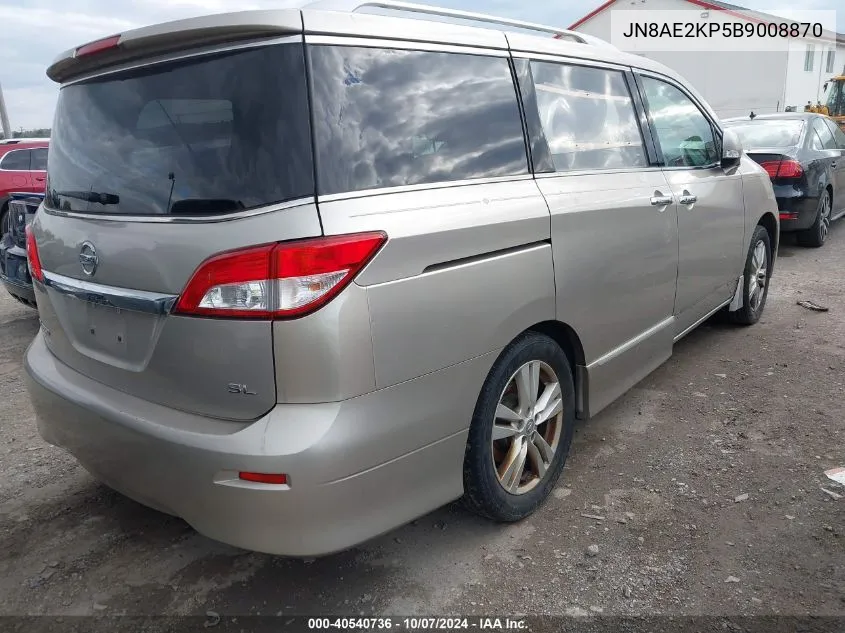 JN8AE2KP5B9008870 2011 Nissan Quest Sl