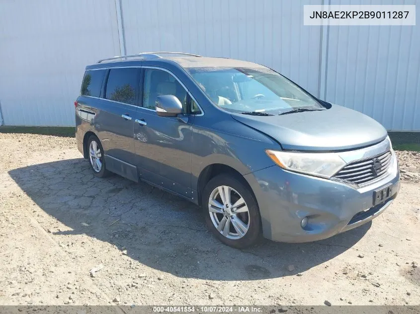 2011 Nissan Quest Sl VIN: JN8AE2KP2B9011287 Lot: 40541554