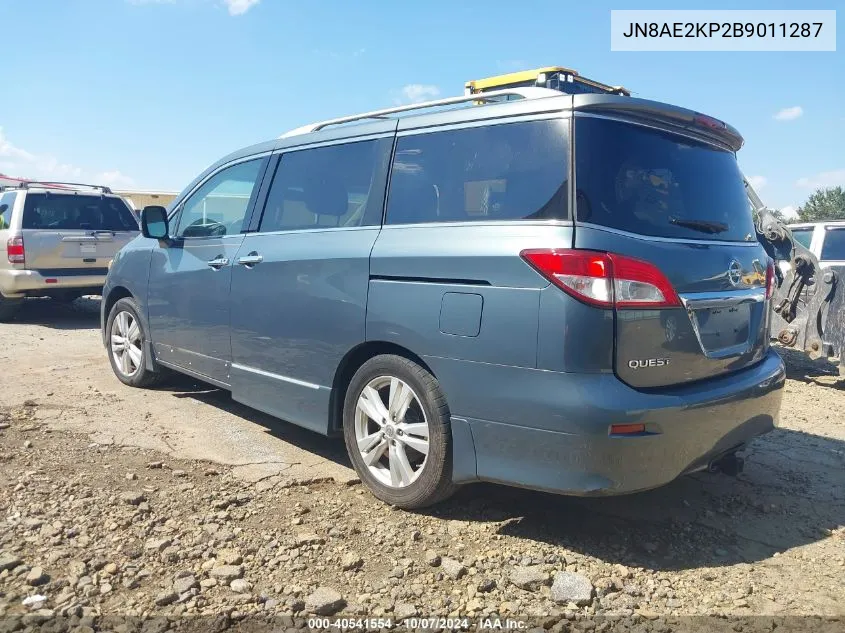 JN8AE2KP2B9011287 2011 Nissan Quest Sl