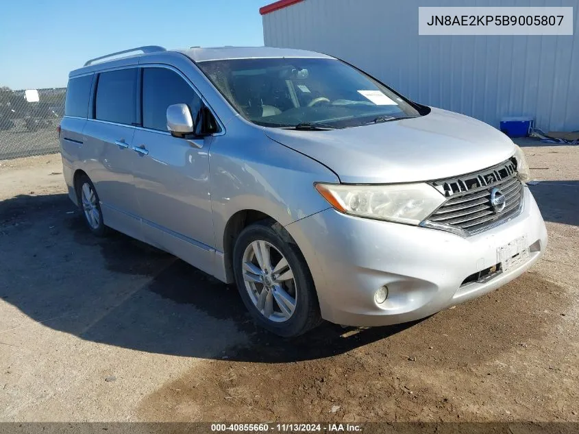 JN8AE2KP5B9005807 2011 Nissan Quest Le